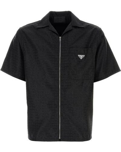 prada men's shirts sale